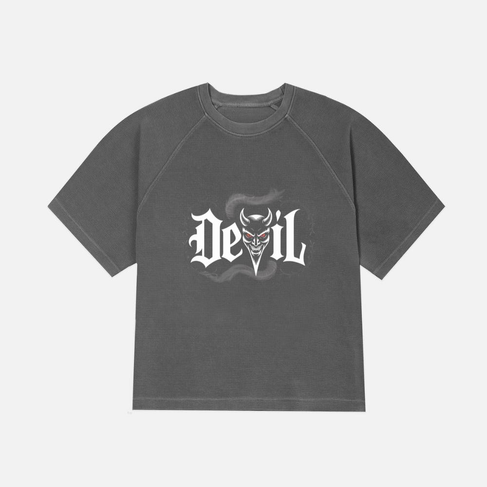 Devil Dark Gothic Face Graphic T-Shirt
