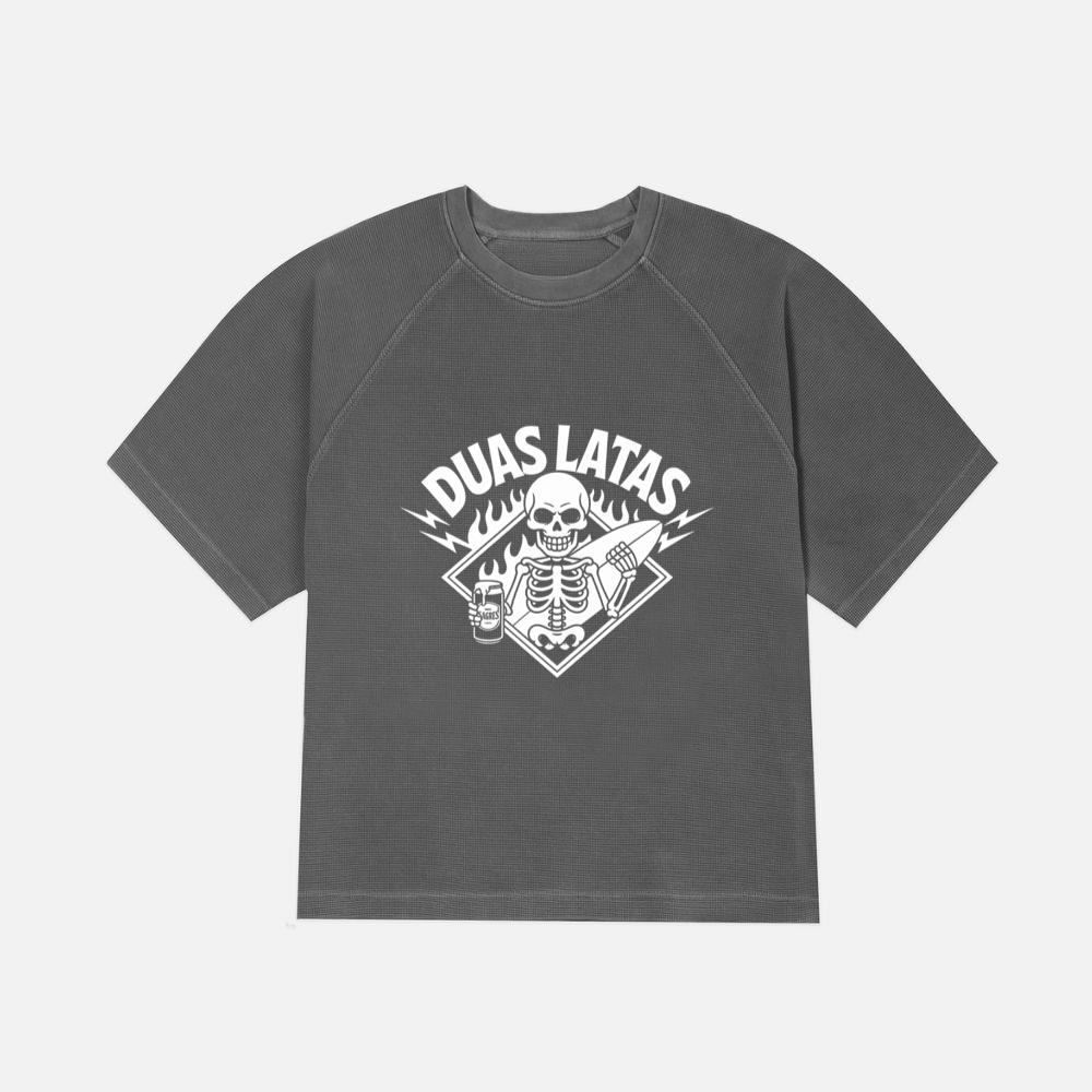 Duas Latas Skeleton Music Graphic T-Shirt